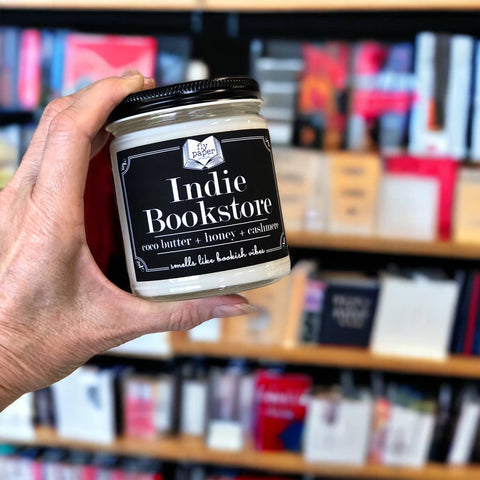 Indie Bookstore 9oz Candle Coco Butter + Honey + Cashmere