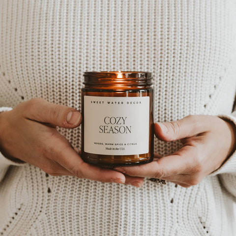 Cozy Season 9 oz Soy Candle - Fall Decor & Gifts