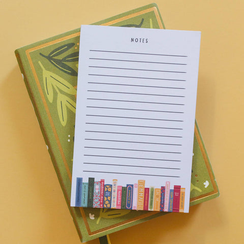 Classics Bookshelf 4x6 Notepad