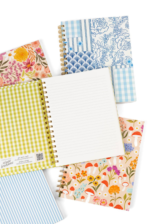 Celestial Garden 7x9 Hardcover Spiral Notebook