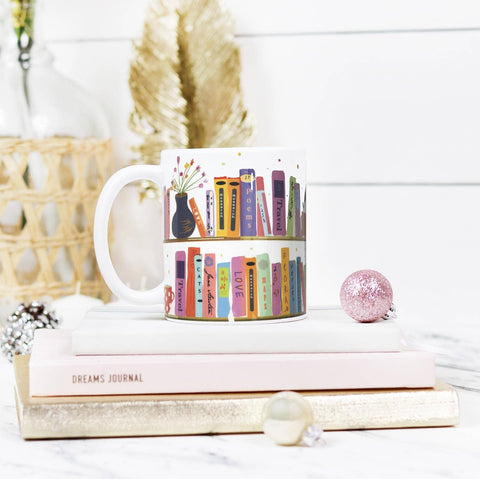 My Colorful Bookshelf Coffee or Tea Mug