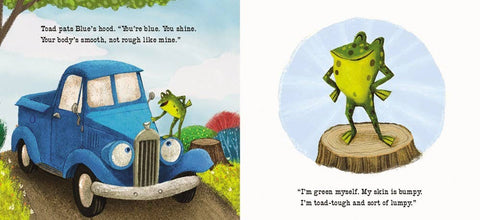 Little Blue Truck Feeling Happy: A Touch-and-Feel Book
