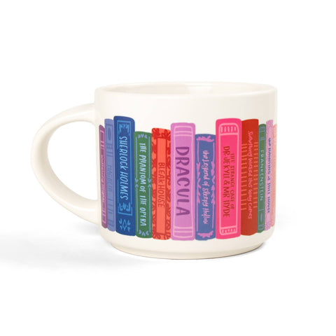 Spooky Books Halloween Large Ceramic Mug