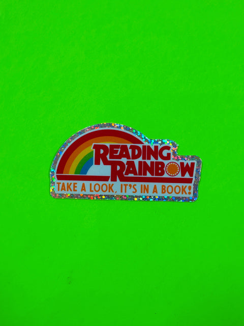 Reading Rainbow 80s 90s  Nostalgia Bookish TV Show Sticker