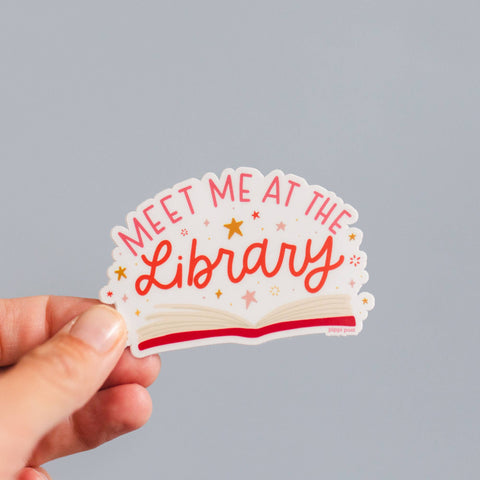 Meet Me At The Bookstore Decal Sticker