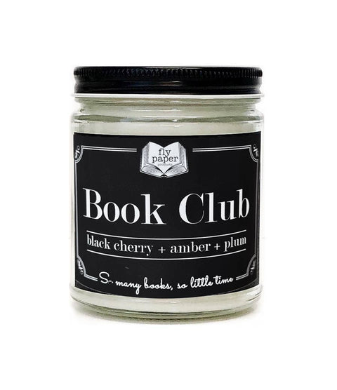 *New Scent* Book Club 9oz Candle Black Cherry + Amber + Plum