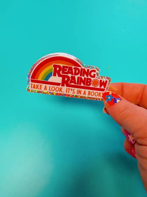 Reading Rainbow 80s 90s  Nostalgia Bookish TV Show Sticker