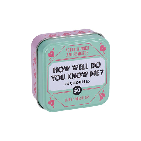 After Dinner Amusements: How Well Do You Know Me? For Couples