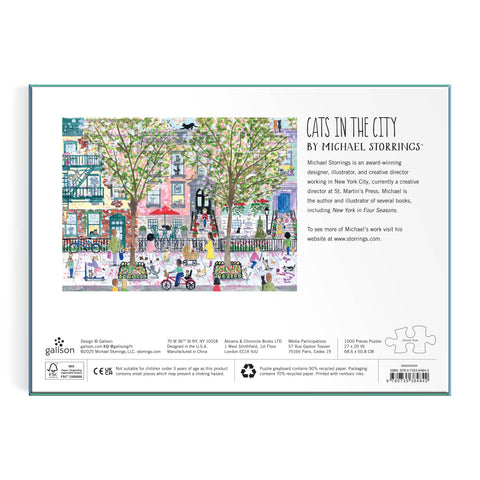 Michael Storrings Cats In The City 1000 Piece Puzzle