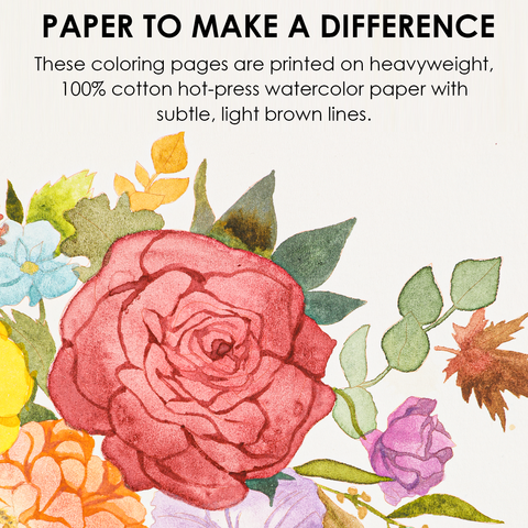 Autumn-Themed Watercolor Coloring Club Box