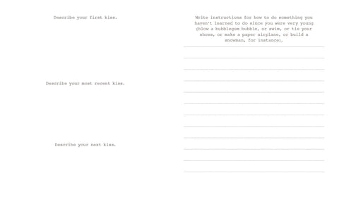 642 Tiny Things to Write About