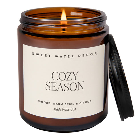 Cozy Season 9 oz Soy Candle - Fall Decor & Gifts