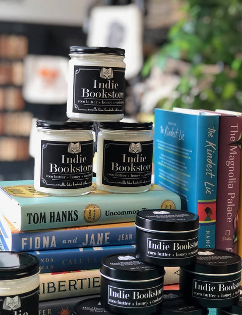 Indie Bookstore 9oz Candle Coco Butter + Honey + Cashmere