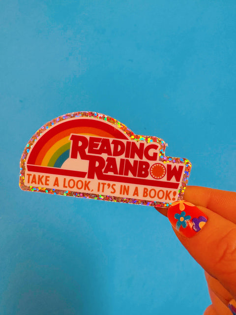 Reading Rainbow 80s 90s  Nostalgia Bookish TV Show Sticker