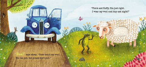 Little Blue Truck Feeling Happy: A Touch-and-Feel Book