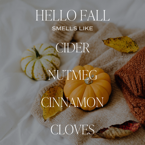 Hello Fall 9 oz Soy Candle - Fall Decor & Gifts