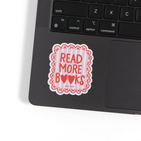 Read More Books Bows & Hearts Decal Sticker