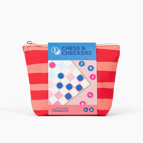 Canvas Classics travel chess and checkers