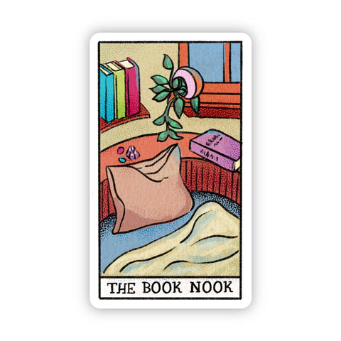 "The Book Nook" Book Tarot Card Sticker